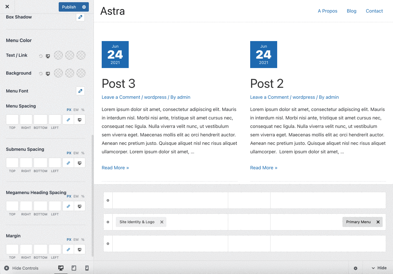 Astra Pro spacing module.