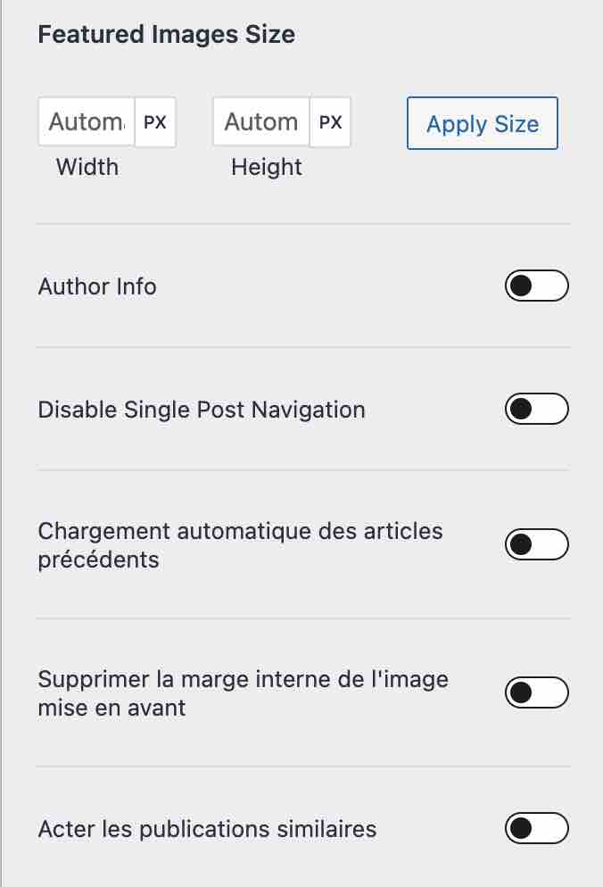 Traduction des menus d'Astra.