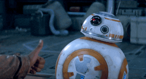BB-8 fait un signe d'approbation.