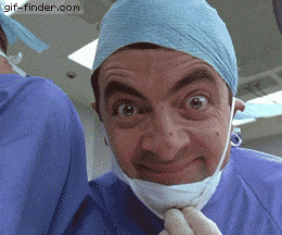 A doctor gives a thumbs up