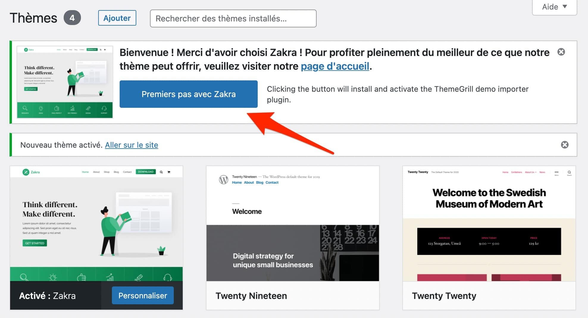 Faire vos premiers pas avec Zakra.