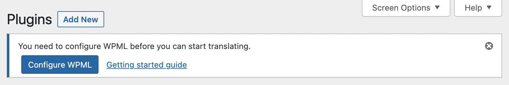 WPML provides a configuration wizard.
