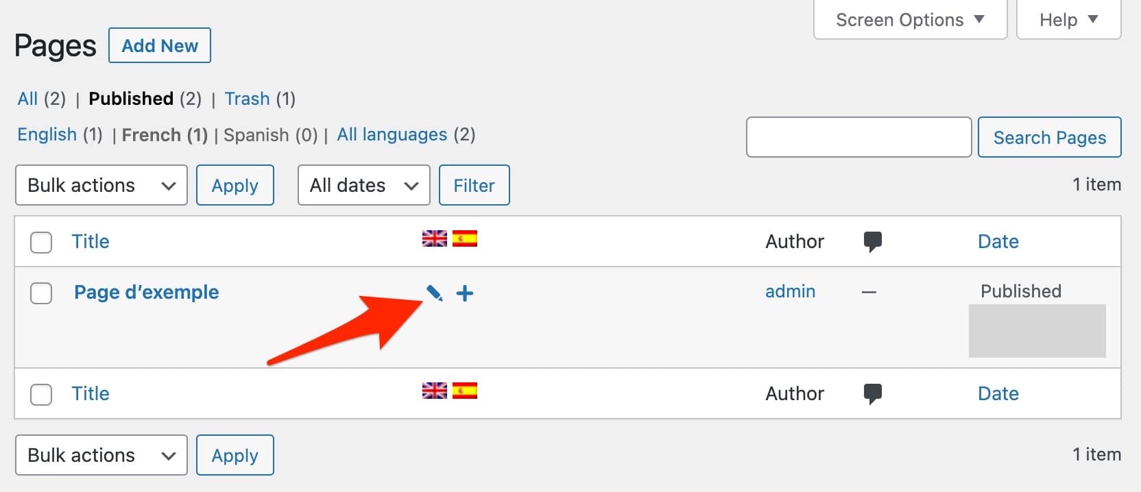 You can easily edit a page translation with WPML.