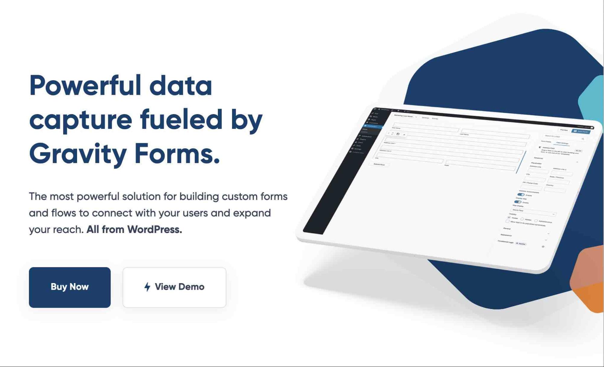 Gravity Forms allows you to create contact forms.