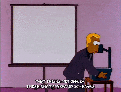 A man hosts a conference.