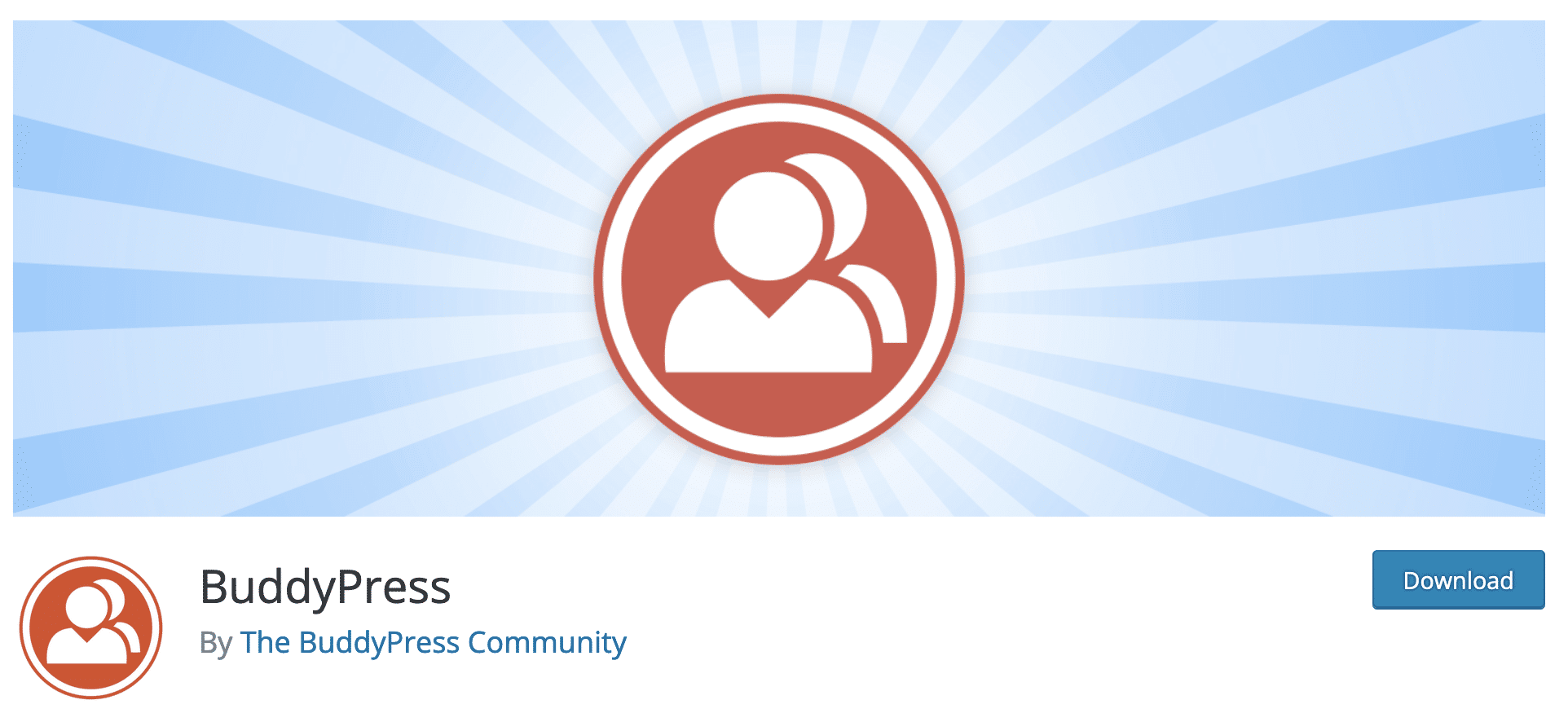 BuddyPress plugin download page.