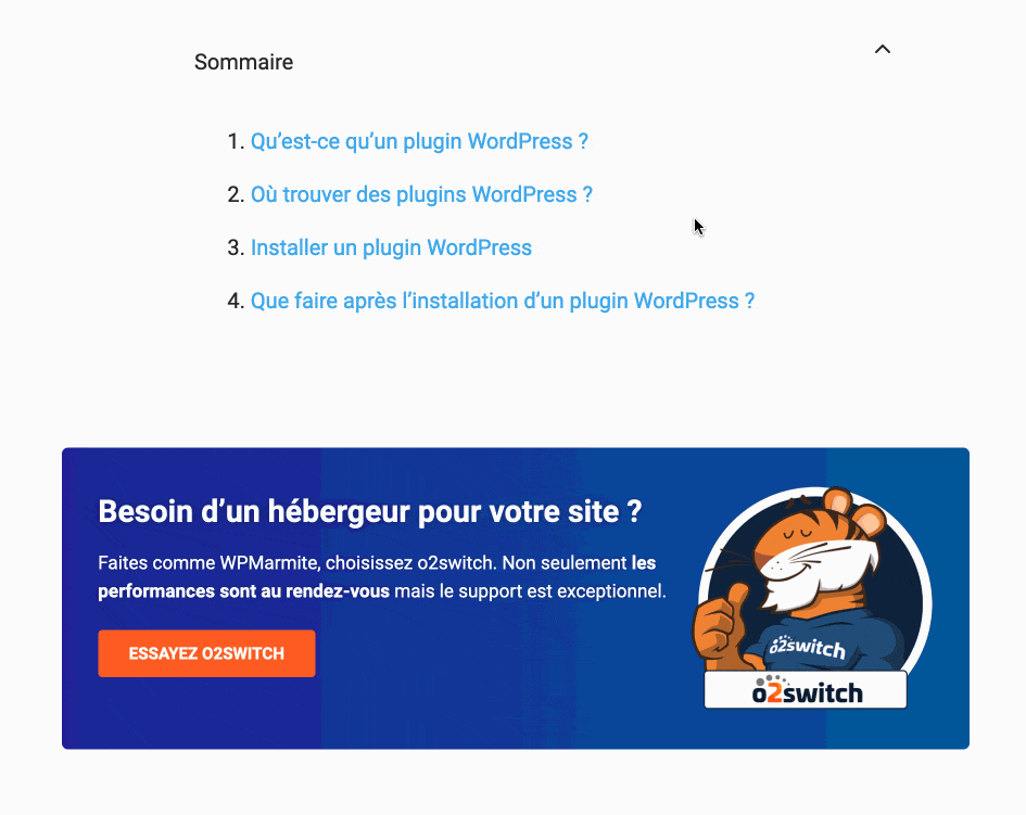 Une ancre sur WordPress permet de se rendre facilement sur une section de votre contenu.