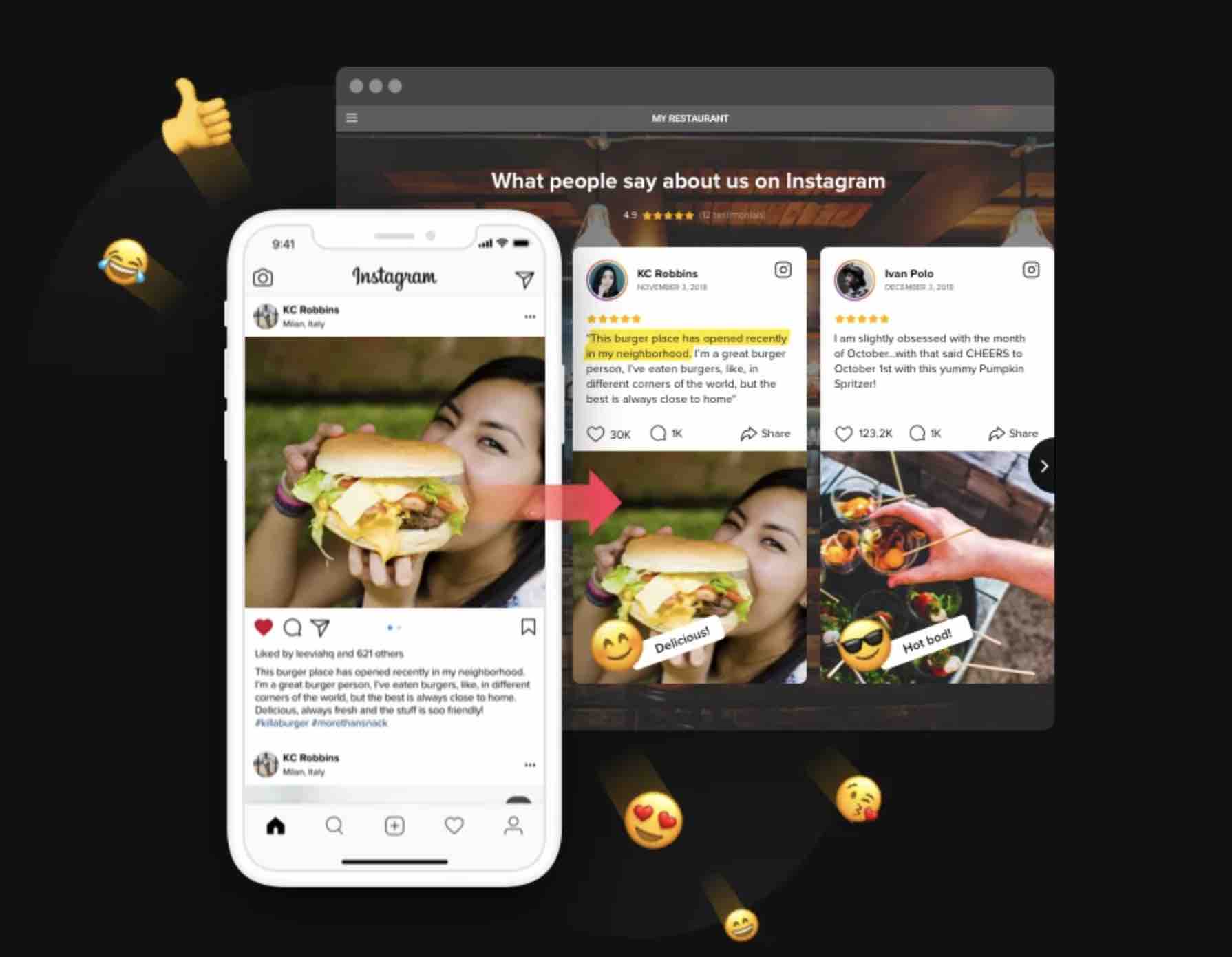 Instagram Testimonials permet d'intégrer des avis clients issus d'Instagram sur WordPress.
