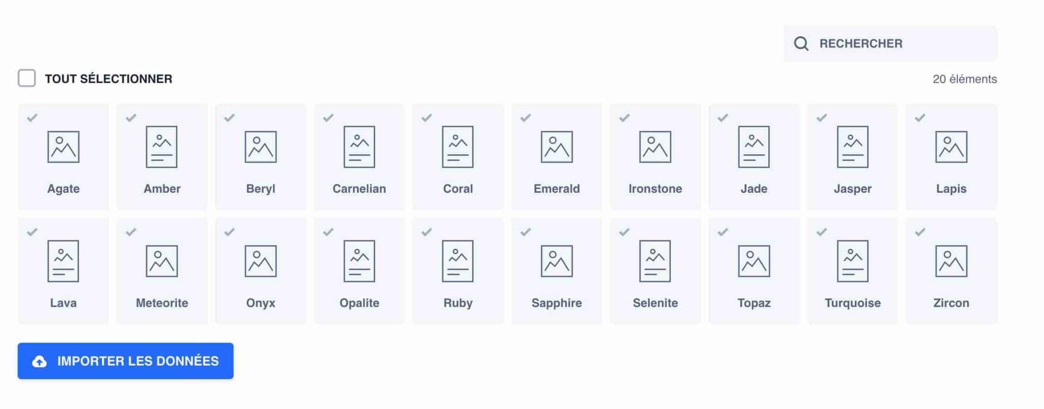 WP Grid Builder propose 20 modèles de cartes.