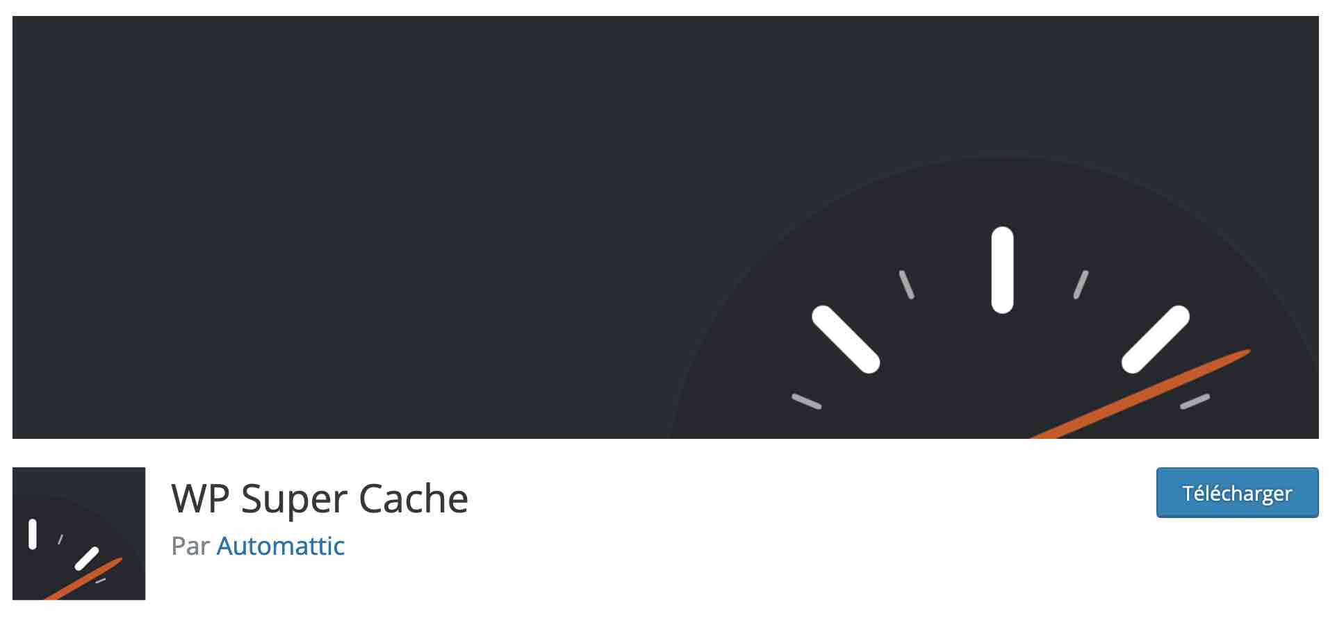 L'extension WP Super Cache permet de vider le cache de WordPress.