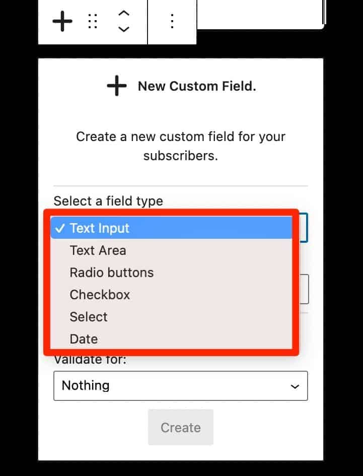 On MailPoet, you can create new custom fields on notification emails you send to your subscribers.