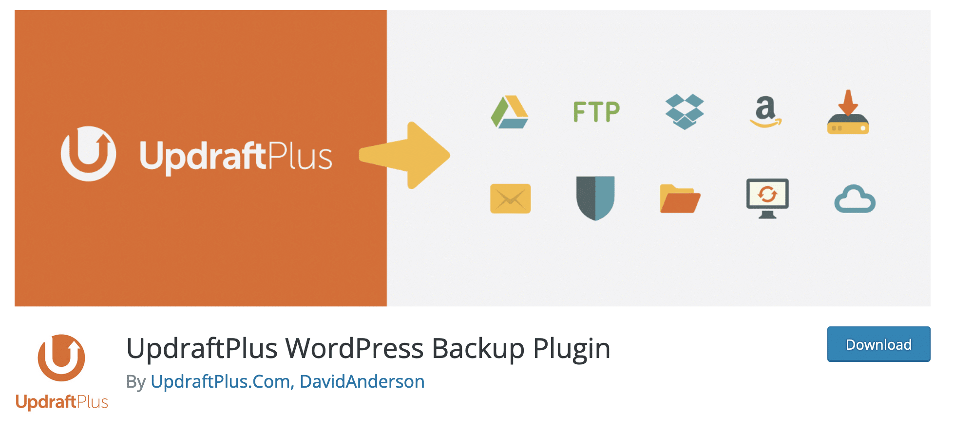 UpdraftPlus WordPress Backup plugin allows to backup your sites.