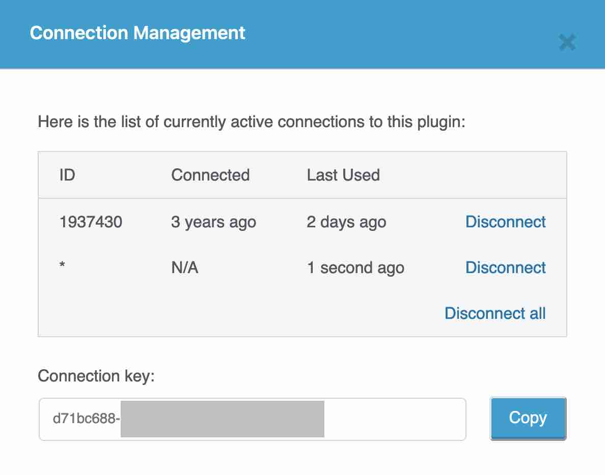 You can also use a connection key to connect to ManageWP.