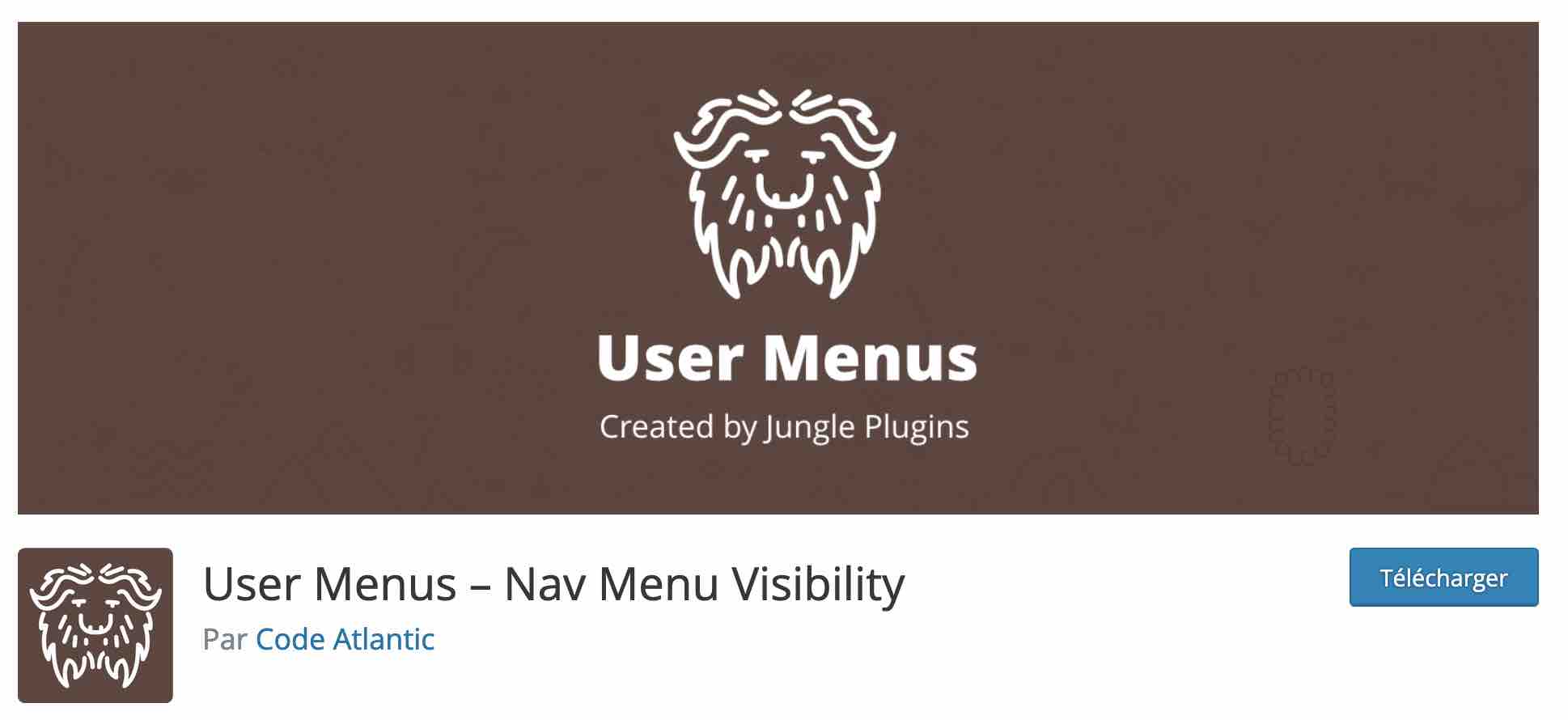 User Menus permet de contrôler la visibilité des éléments du menu de votre site WordPress.