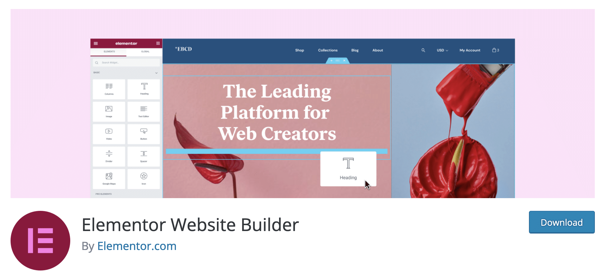 Elementor page builder can help to create WordPress anchor links.