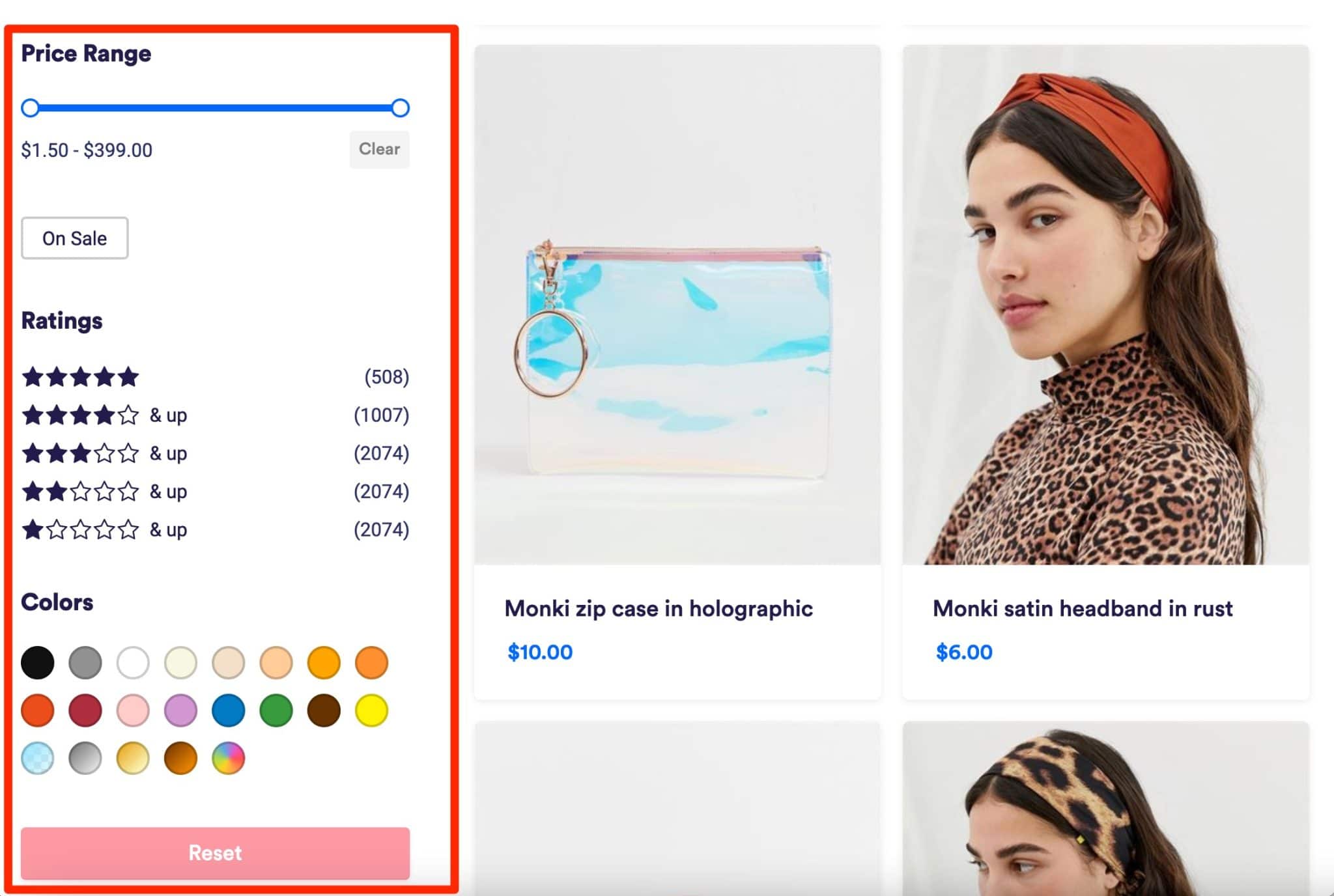 WP Grid Builder allows to create filters for your online store.