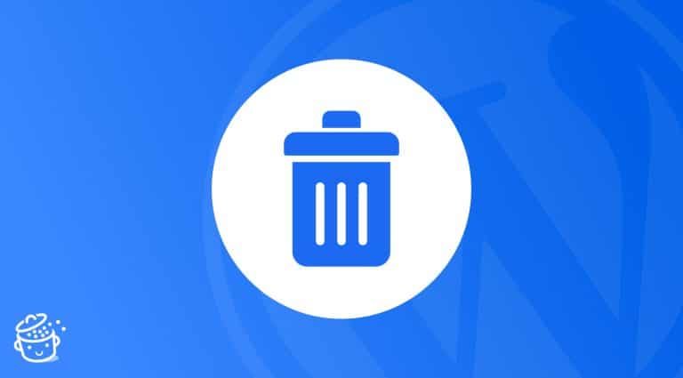 Delete WordPress site cover