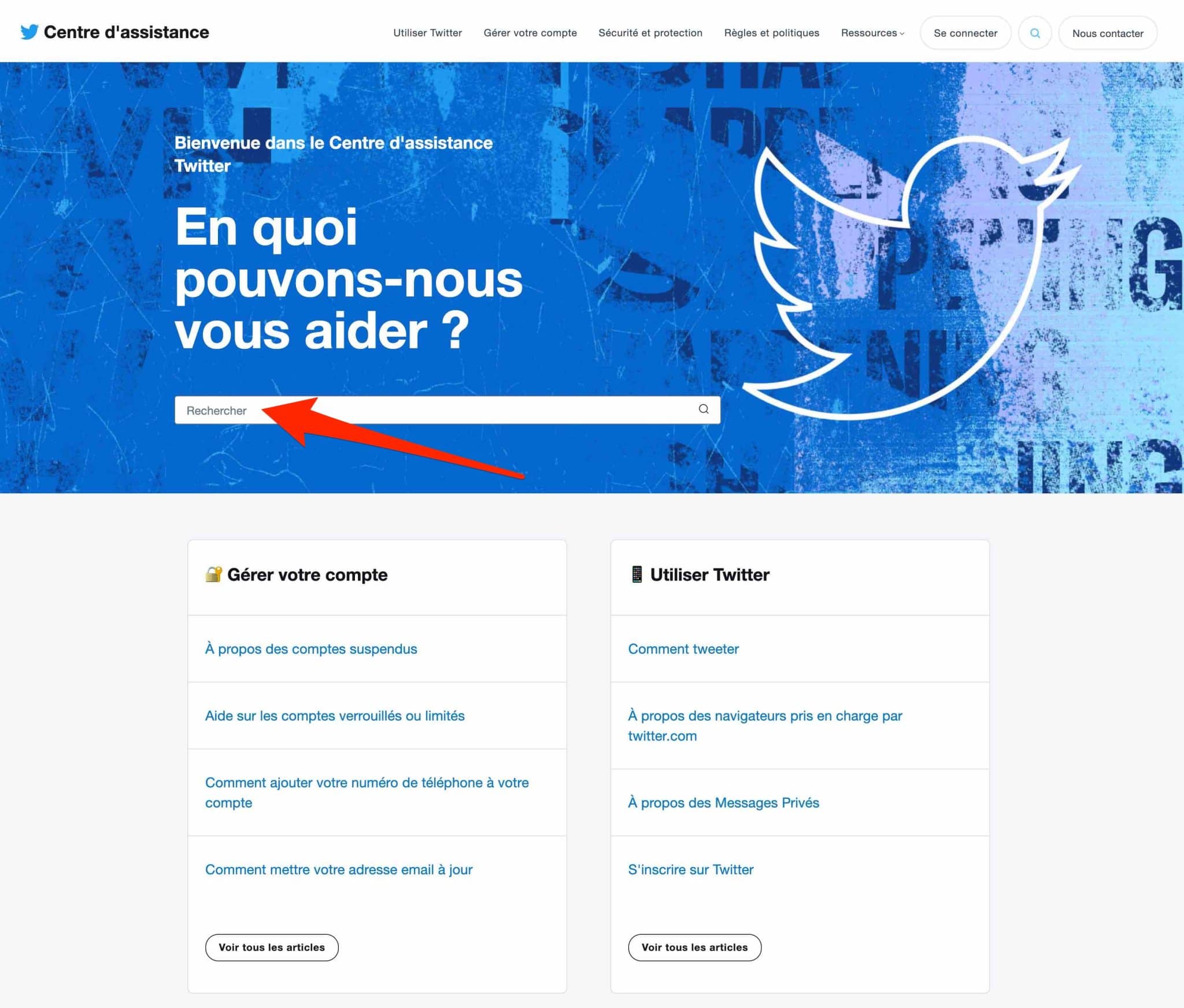 La FAQ de Twitter.