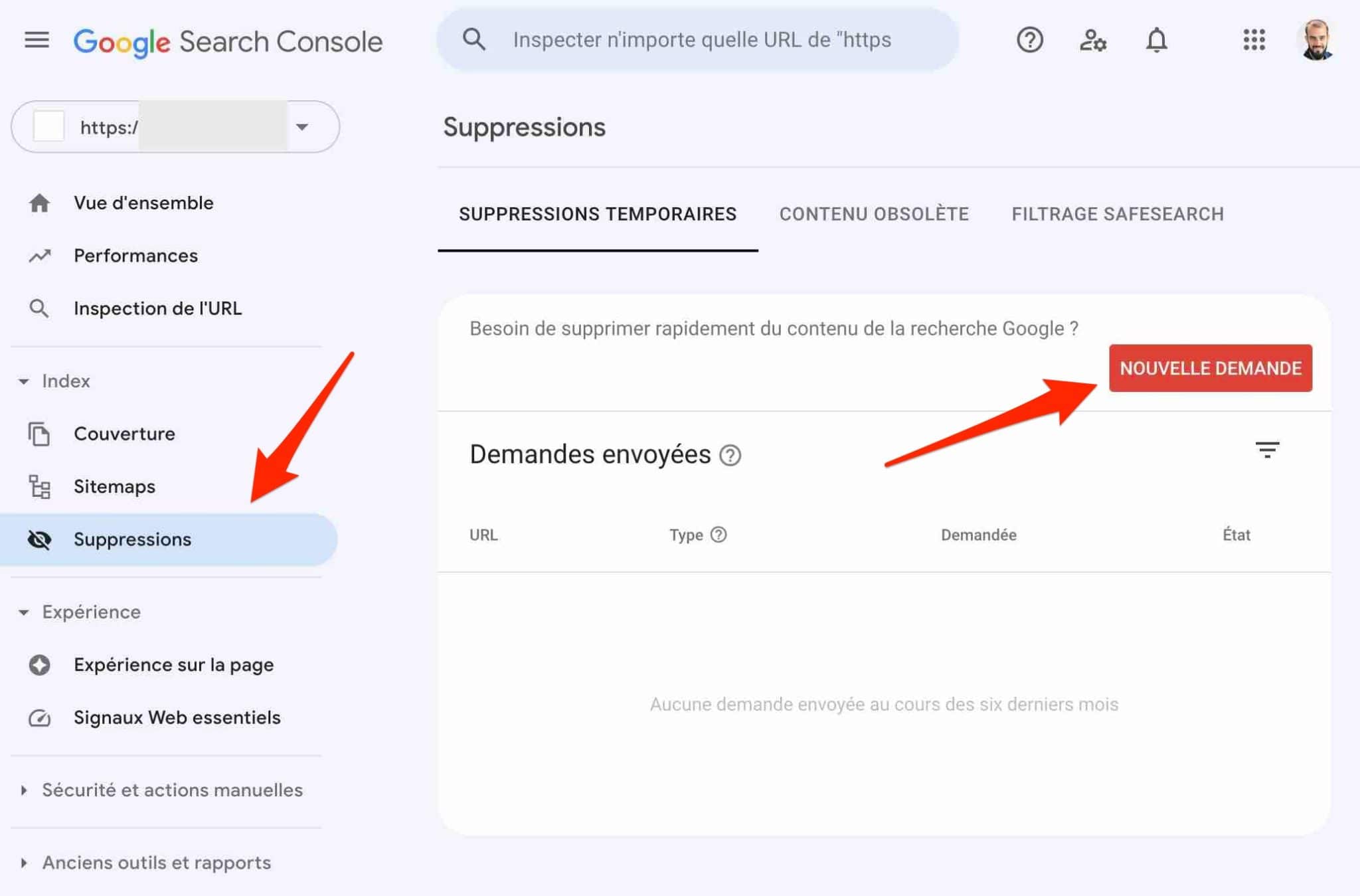Suppression d'une propriété sur la Google Search Console afin de supprimer un site WordPress.
