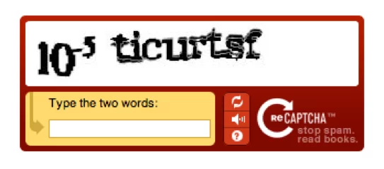 Un captcha sur WordPress.