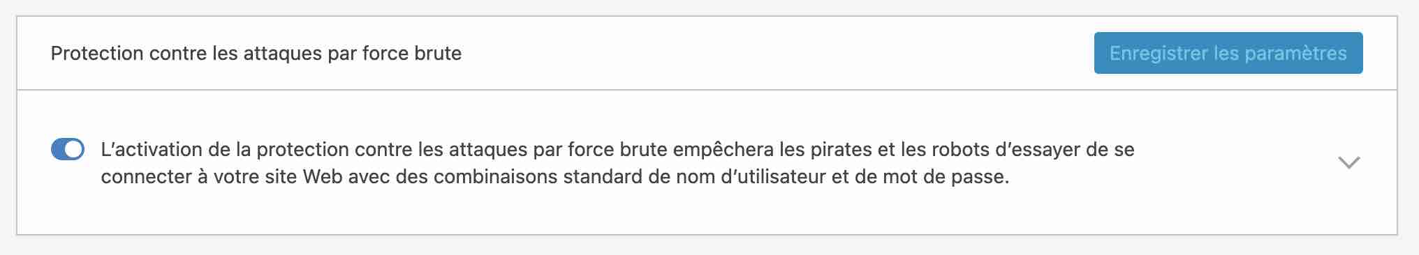 Jetpack dispose d'un module pour vous protéger contre les attaques par force brute.