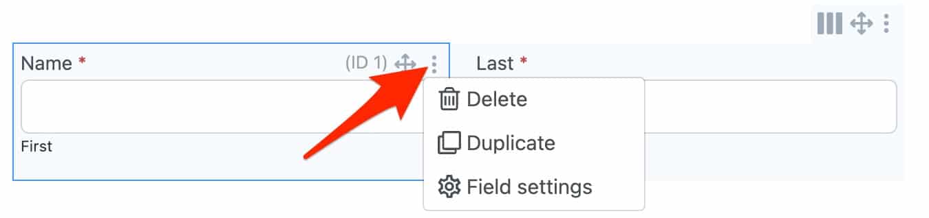 Formidable Form Builder offers an option to delete a field easily.