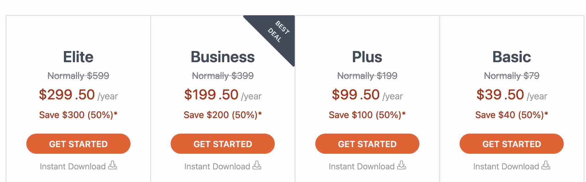 Rates for the pro version of Formidable Forms.