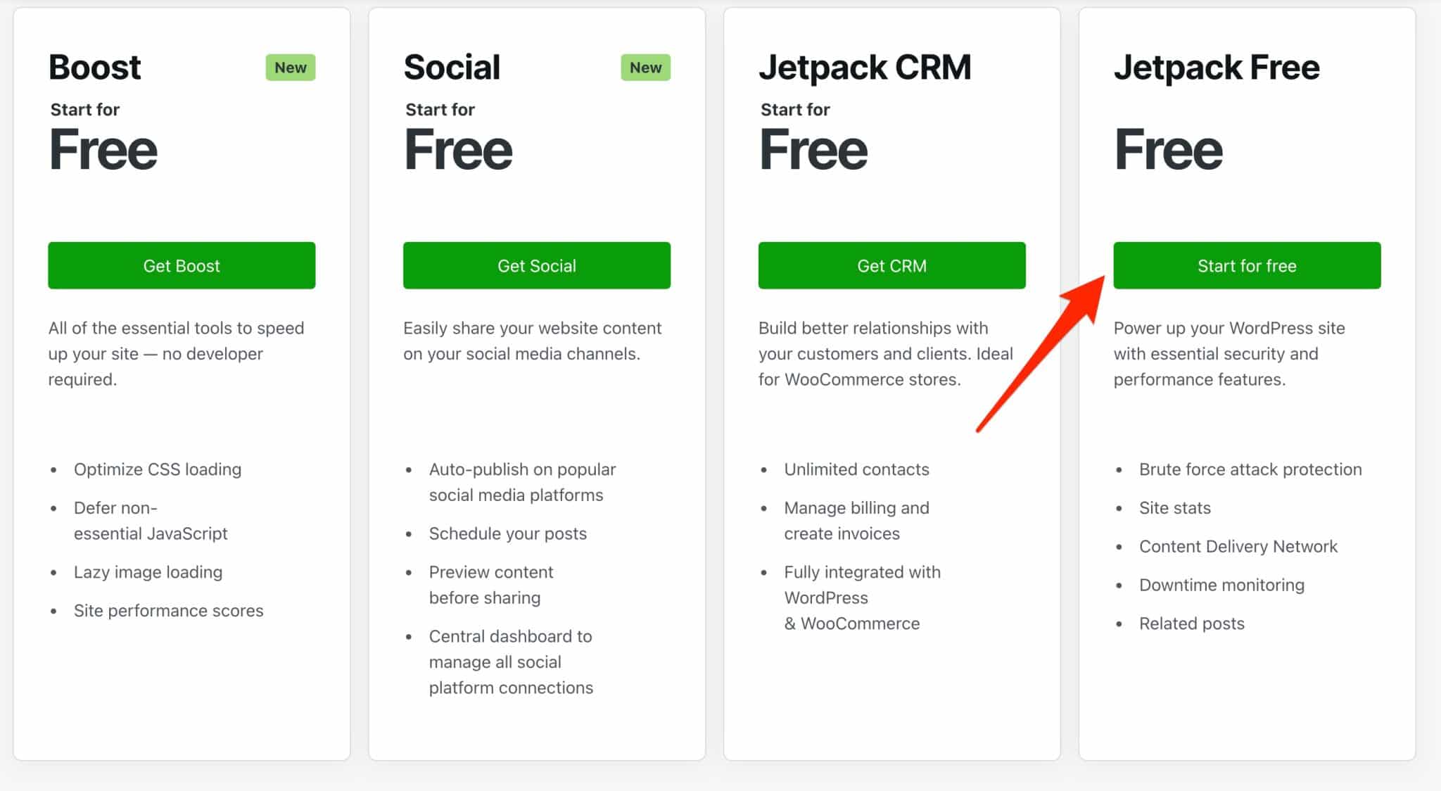 Jetpack peut être utilisé gratuitement.