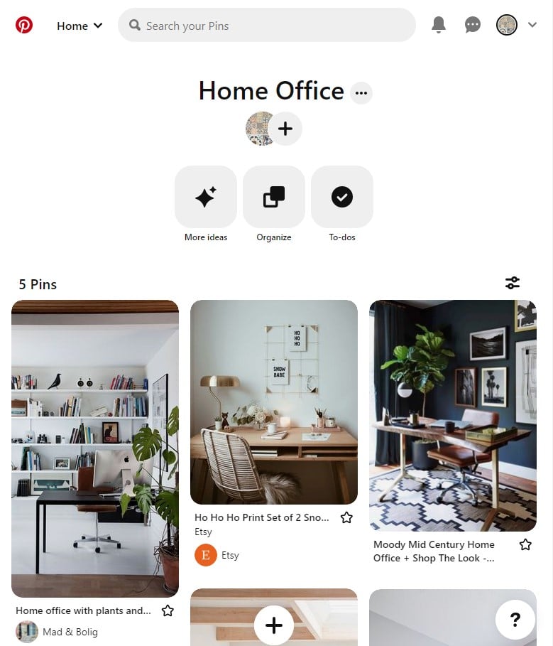 A board of Pins on Pinterest.