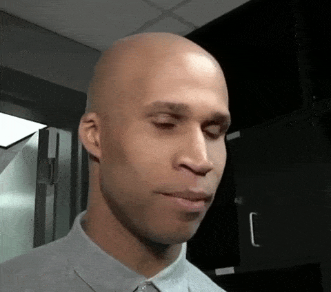 A man tilting head.