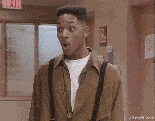 Will Smith is surprised.