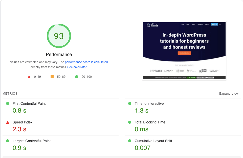 PageSpeed Insights allows you to measure the Core Web Vitals.