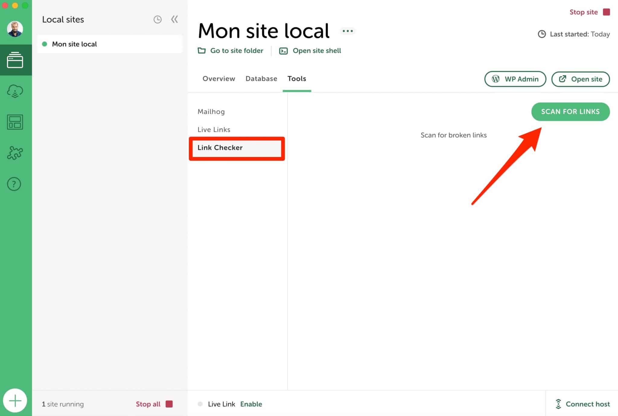 Usage d'un add-on de Local by Flywheel.