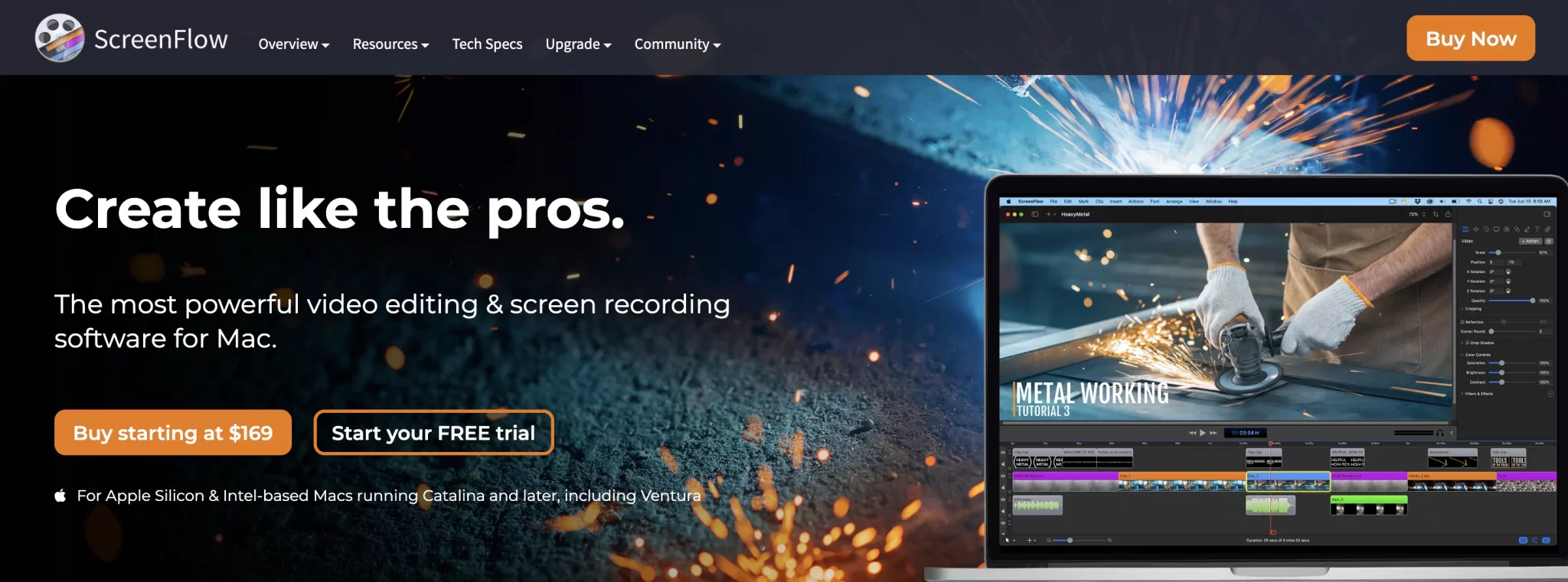 ScreenFlow is a video editor.