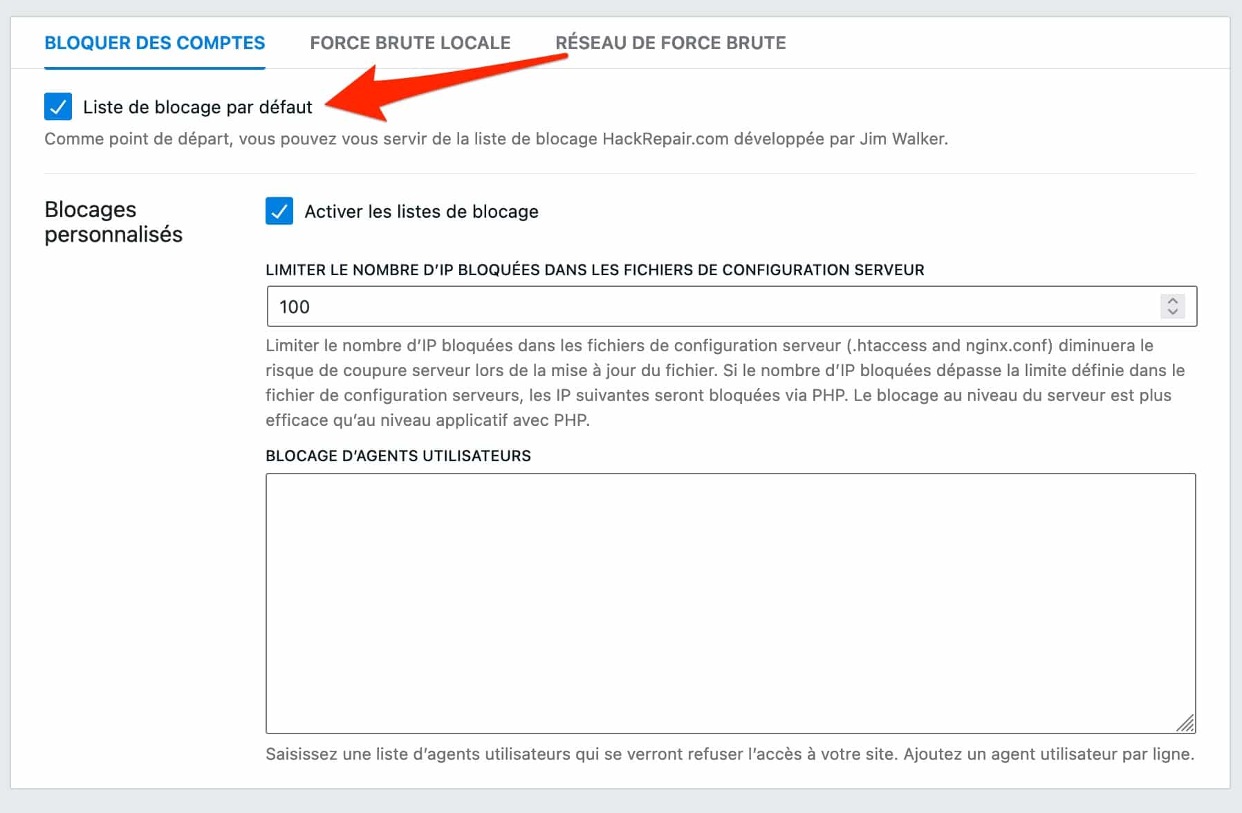 iThemes permet de bloquer des bots malicieux.