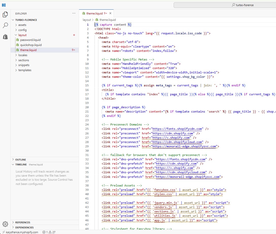 Shopify propose son propre langage de programmation, appelé Liquid.