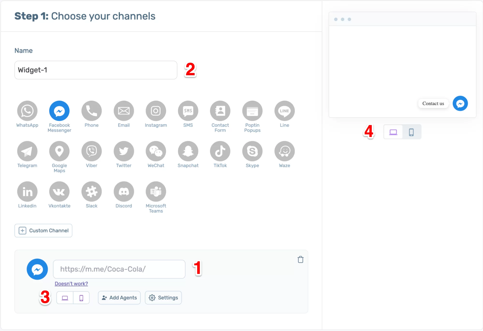 Chaty options