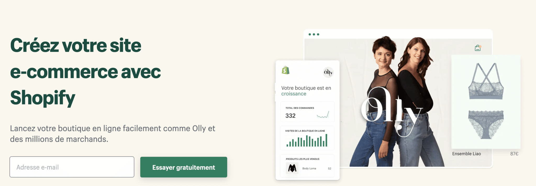 Shopify est un outil SaaS pour créer une boutique e-commerce.