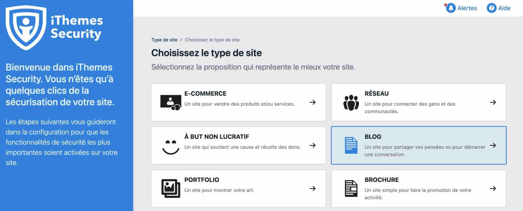 Aperçu des templates de sites proposés par iThemes.