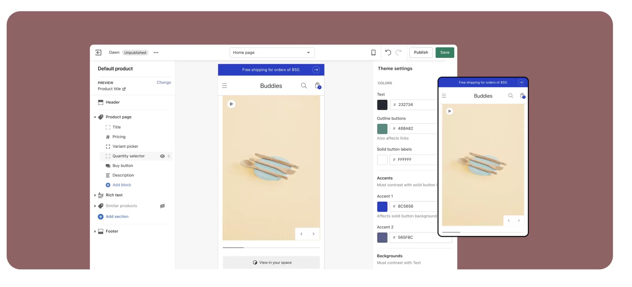Shopify is an SaaS tool for creating an ecommerce store.