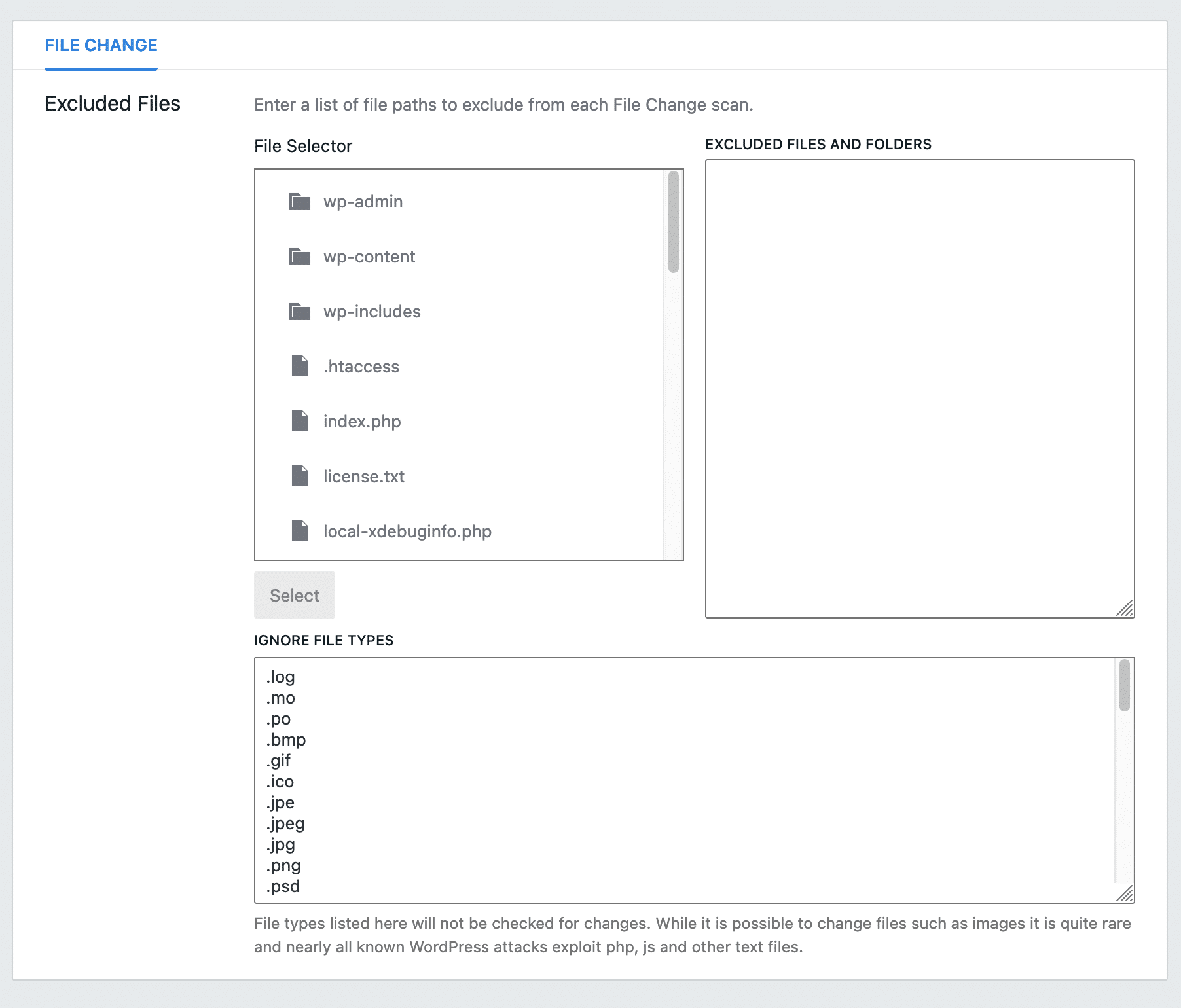 The File Change module in iThemes Security.