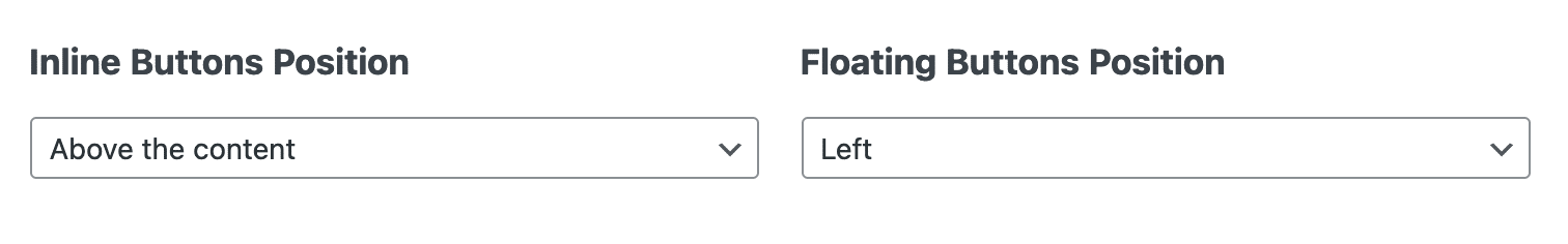 Social Rocket allows you to edit the position of sharing buttons on individual pages and posts.