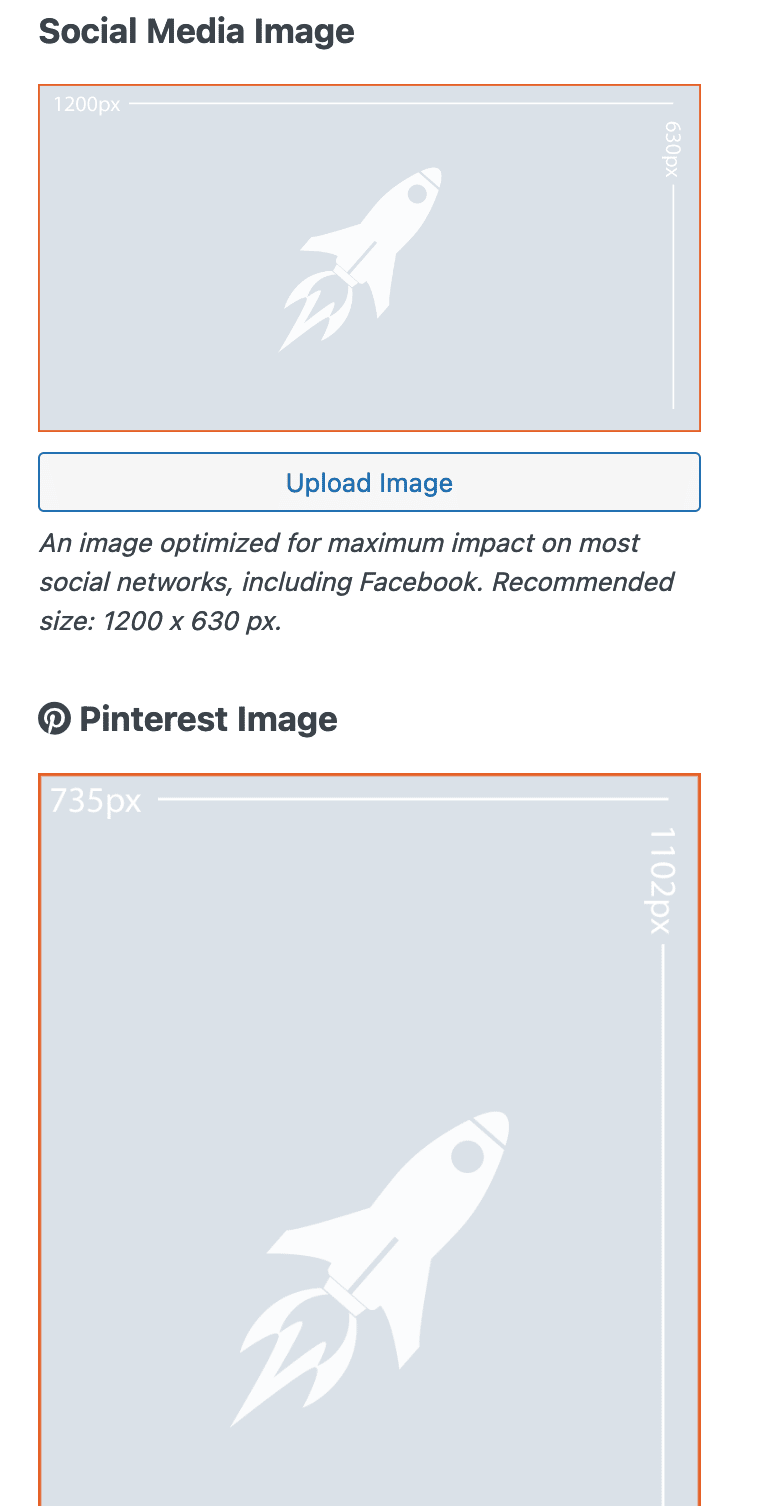 Social Rocket allows you to optimize images for the social network you share them on.