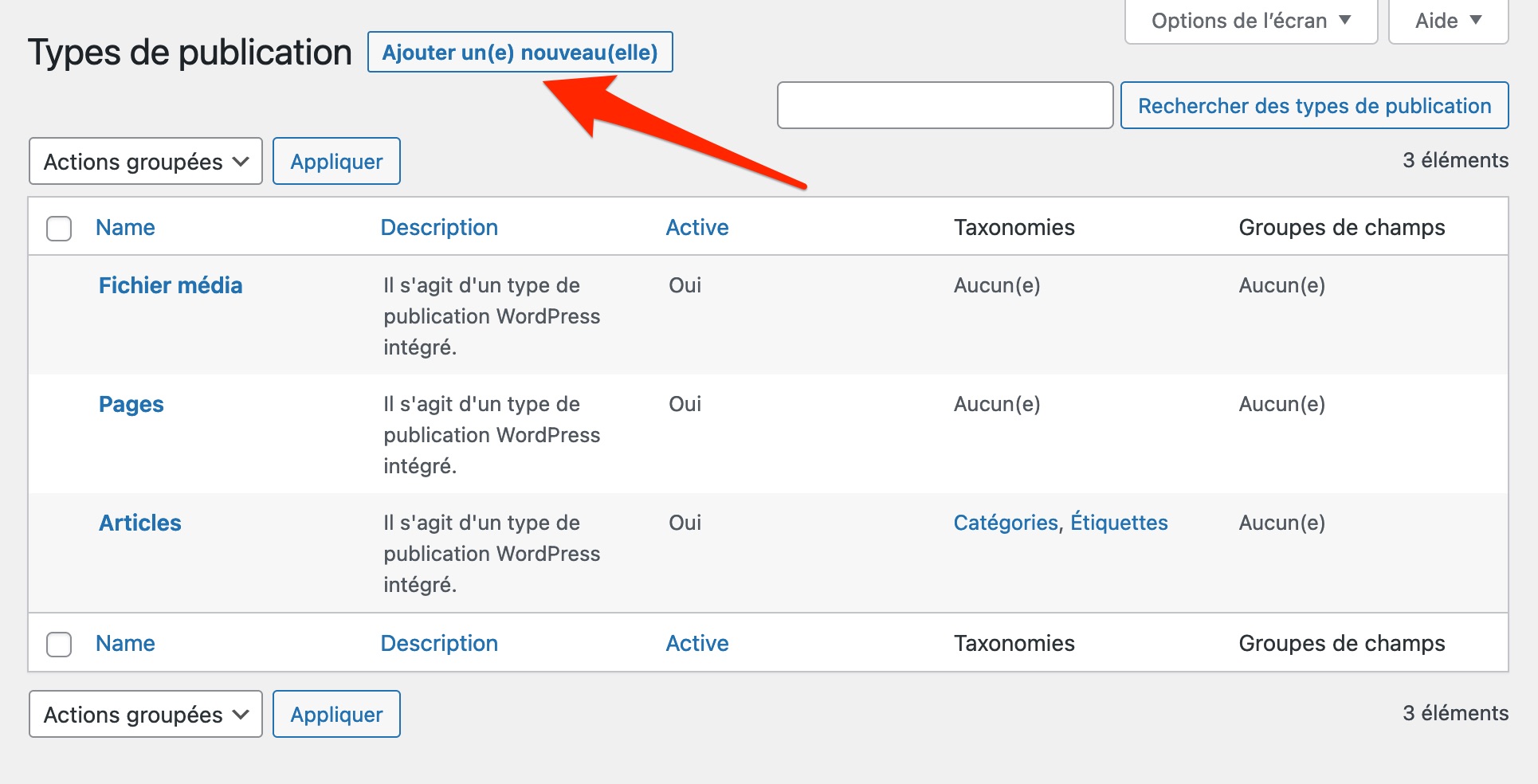 Toolset permet d'ajouter vos propres types de contenu personnalisés.