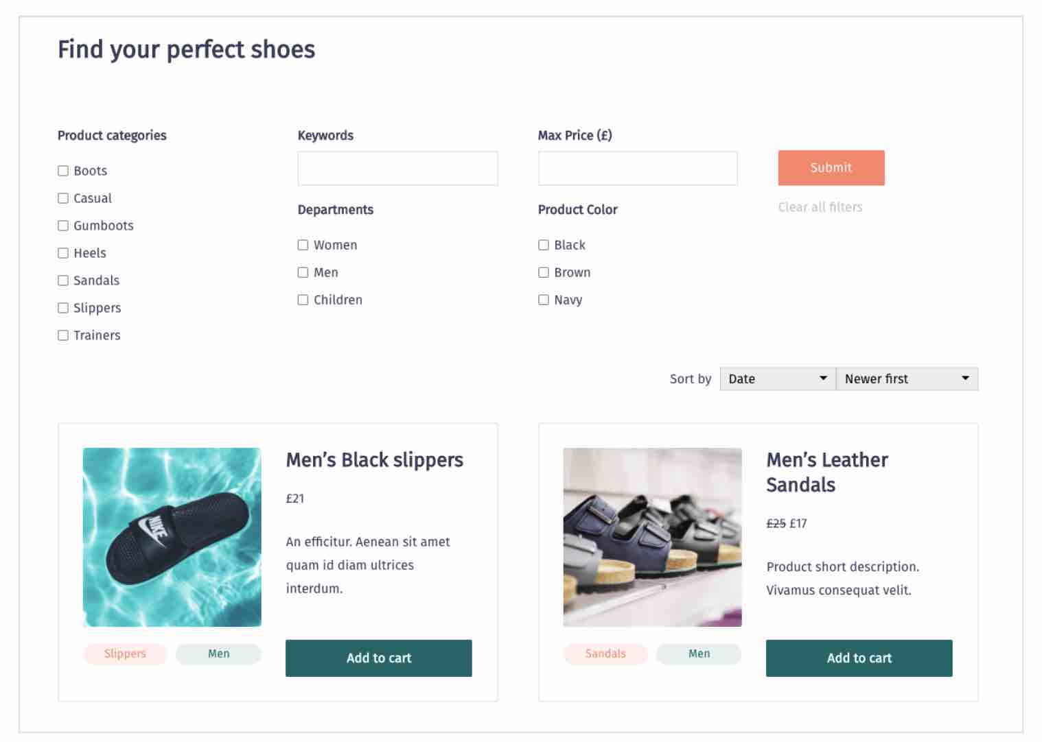 Mise en place d'une recherche personnalisée sur une boutique WooCommerce.