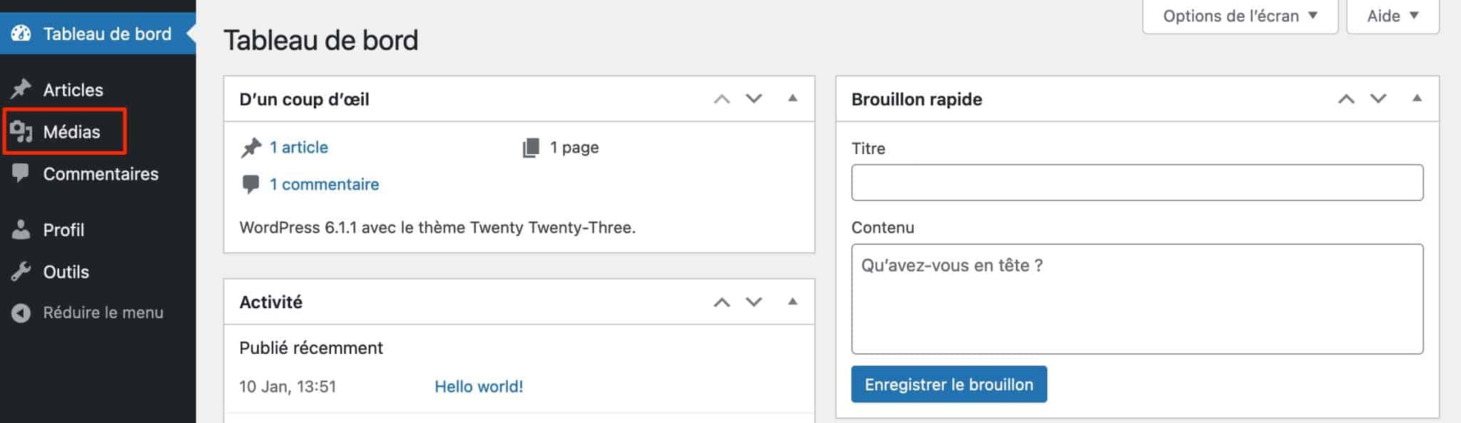 Un auteur peut télécharger des images.