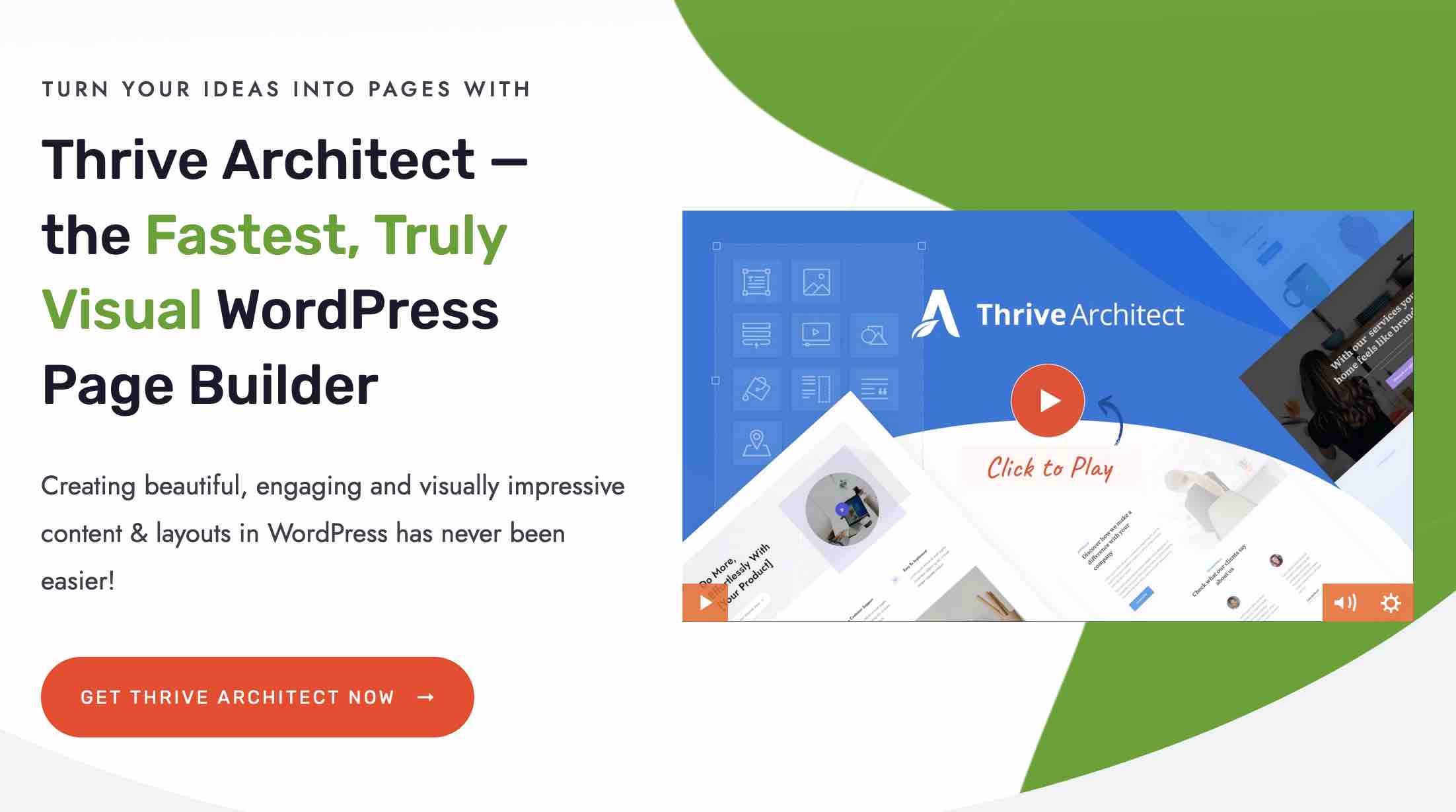 Thrive Architect est un page builder WordPress.