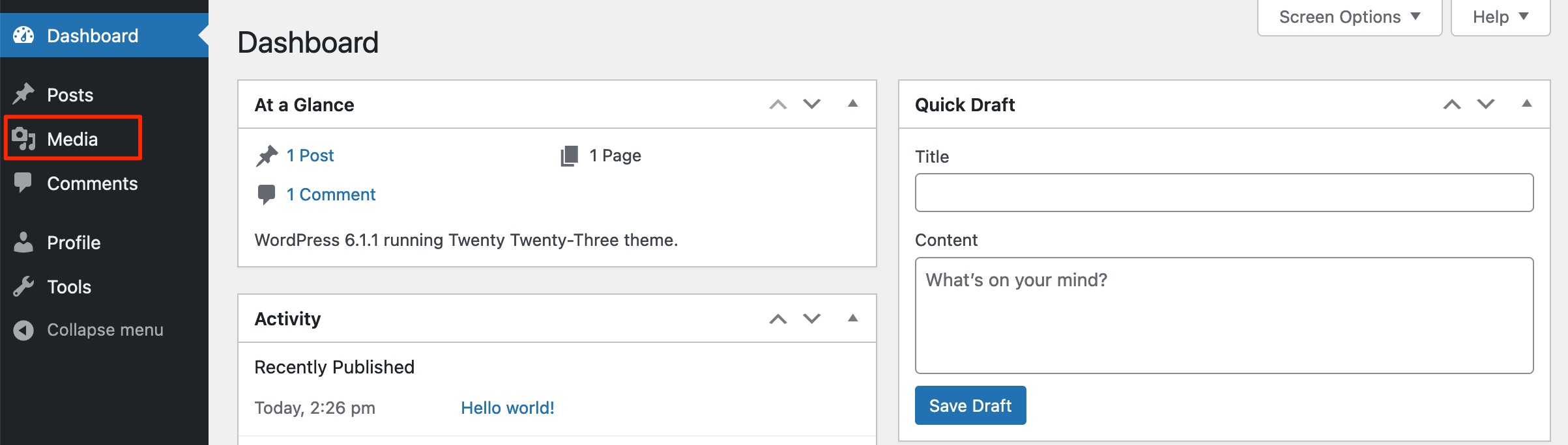An author can upload media.