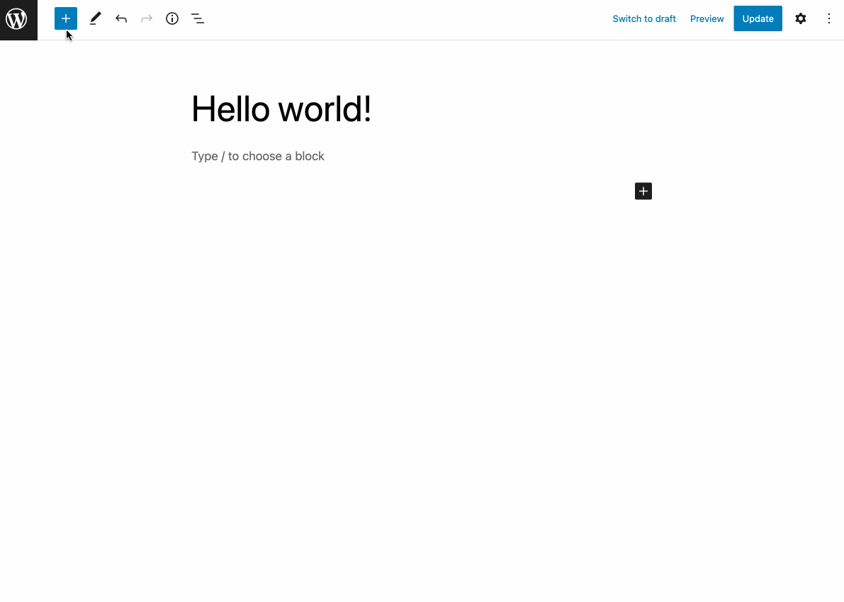 The Table block included in the content editor allows you to create a simple table.
