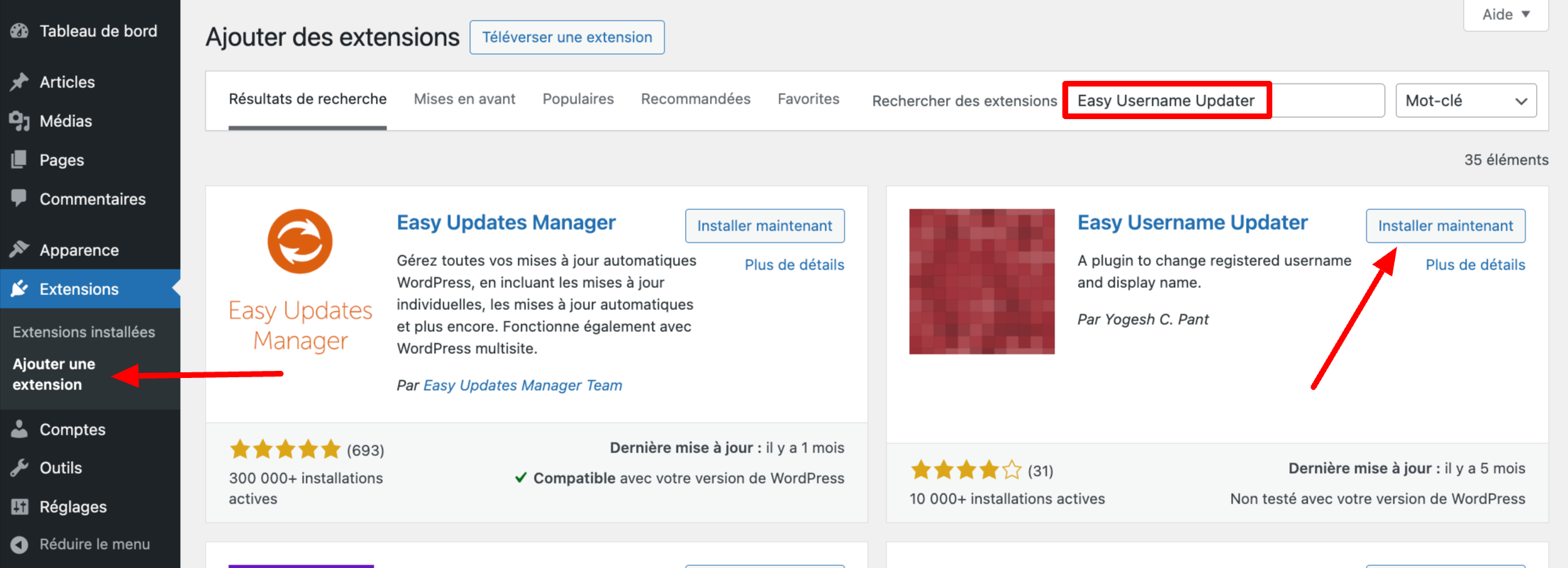 Easy Username Updater permet de changer l'identifiant d'un compte WordPress.
